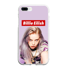 Чехол для iPhone 7Plus/8 Plus матовый с принтом Billie Eilish в Новосибирске, Силикон | Область печати: задняя сторона чехла, без боковых панелей | bad guy | bellyache | billie eilish | bury a friend | ocean eyes | when we all fall asleep where do we go | билли айлиш | музыка | певица