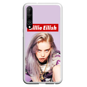 Чехол для Honor P30 с принтом Billie Eilish в Новосибирске, Силикон | Область печати: задняя сторона чехла, без боковых панелей | bad guy | bellyache | billie eilish | bury a friend | ocean eyes | when we all fall asleep where do we go | билли айлиш | музыка | певица