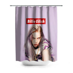 Штора 3D для ванной с принтом Billie Eilish в Новосибирске, 100% полиэстер | плотность материала — 100 г/м2. Стандартный размер — 146 см х 180 см. По верхнему краю — пластиковые люверсы для креплений. В комплекте 10 пластиковых колец | bad guy | bellyache | billie eilish | bury a friend | ocean eyes | when we all fall asleep where do we go | билли айлиш | музыка | певица