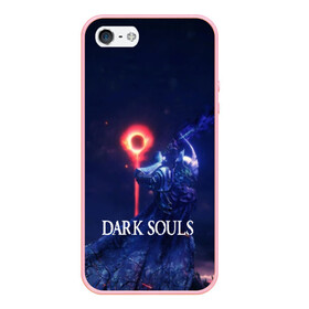 Чехол для iPhone 5/5S матовый с принтом DARK SOULS в Новосибирске, Силикон | Область печати: задняя сторона чехла, без боковых панелей | Тематика изображения на принте: art | artwork | crown | dark soul | dark souls iii | death | digital art | embers | fanatsy | fire | flames | game | mask | skeletons | воин | минимализм | рыцарь | тёмные души