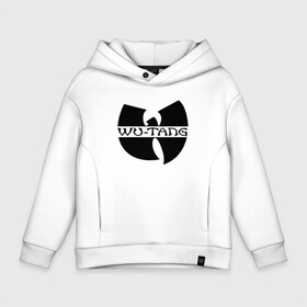 Детское худи Oversize хлопок с принтом WU TANG CLAN в Новосибирске, френч-терри — 70% хлопок, 30% полиэстер. Мягкий теплый начес внутри —100% хлопок | боковые карманы, эластичные манжеты и нижняя кромка, капюшон на магнитной кнопке | logo | music | rap | wu tang | wu tang clan | ву танг | ву танг клан | зарубежная музыка | зарубежные | лого | музыка | реп