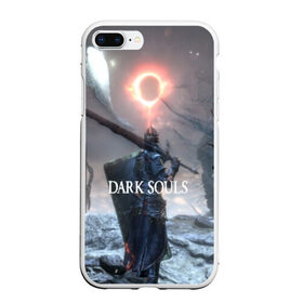 Чехол для iPhone 7Plus/8 Plus матовый с принтом DARK SOULS в Новосибирске, Силикон | Область печати: задняя сторона чехла, без боковых панелей | Тематика изображения на принте: art | artwork | crown | dark soul | dark souls iii | death | digital art | embers | fanatsy | fire | flames | game | mask | skeletons | воин | минимализм | рыцарь | тёмные души