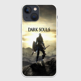 Чехол для iPhone 13 mini с принтом DARK SOULS в Новосибирске,  |  | Тематика изображения на принте: art | artwork | crown | dark soul | dark souls iii | death | digital art | embers | fanatsy | fire | flames | game | mask | skeletons | воин | минимализм | рыцарь | тёмные души