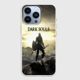 Чехол для iPhone 13 Pro с принтом DARK SOULS в Новосибирске,  |  | Тематика изображения на принте: art | artwork | crown | dark soul | dark souls iii | death | digital art | embers | fanatsy | fire | flames | game | mask | skeletons | воин | минимализм | рыцарь | тёмные души