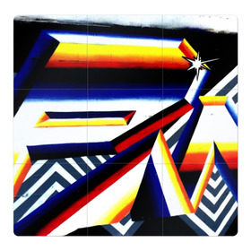 Магнитный плакат 3Х3 с принтом Пантон в Новосибирске, Полимерный материал с магнитным слоем | 9 деталей размером 9*9 см | felipe pantone | grafiti | paint | street art | urban | город | граффити | искусство | кирпичи | краски | рисунки | стена | улицы | уличное искусство