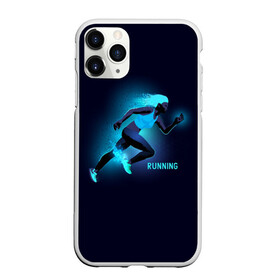 Чехол для iPhone 11 Pro Max матовый с принтом RUNNING NEON в Новосибирске, Силикон |  | girl | neon | running | sport | бег | девушка | неон | неоновый | спорт