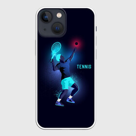 Чехол для iPhone 13 mini с принтом TENNIS NEON в Новосибирске,  |  | Тематика изображения на принте: neon | sport | tennis | неон | неоновый | спорт | спортсмен | теннис