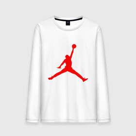 Мужской лонгслив хлопок с принтом MICHAEL JORDAN в Новосибирске, 100% хлопок |  | 23 | bulls | chicago bulls | jordan | logo | michael jordan | paris saint germain | psg | red | sport | быки | джордан | лого | майкл джордан | псг | спорт | чигаго буллс