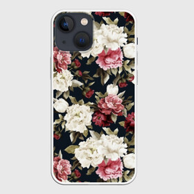 Чехол для iPhone 13 mini с принтом Акварель, розы в Новосибирске,  |  | art | bouquet | color | flora | flowers | graphic | illustration | leaves | nature | painting | petals | pink | plants | roses | watercolor | white | акварель | белые | букет | графическая | живопись | иллюстрация | искусство | лепестки | листья | природа