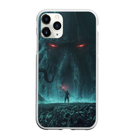 Чехол для iPhone 11 Pro матовый с принтом Ктулху в Новосибирске, Силикон |  | божество | владыка | дракон | зло | зов | кальмар | крылья | осьминог | спрут | спящий на дне | чудовище | щупальца