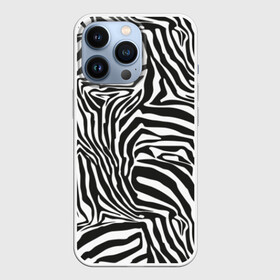 Чехол для iPhone 13 Pro с принтом Полосы зебры в Новосибирске,  |  | abstraction | african | animal | black and white | camouflage | disguise | skin | stripes | zebra | абстракция | африканская | животное | зебры | камуфляж | маскировка | полосы | черно белый