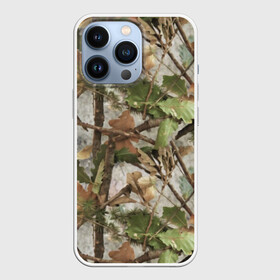 Чехол для iPhone 13 Pro с принтом Камуфляж в Новосибирске,  |  | army | autumn | branches | camouflage | disguise | fishing | forest | green | khaki | leaves | nature | oak | photo | армия | ветки | дуб | зеленый | камуфляж | лес | листья | маскировка | осень | охота | природа | рыбалка | фото | хаки