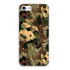 Чехол для iPhone 5/5S матовый с принтом Камуфляж в Новосибирске, Силикон | Область печати: задняя сторона чехла, без боковых панелей | abstraction | army | autumn | brown | camouflage | disguise | fishing | green | khaki | nature | spots | абстракция | армия | зеленый | камуфляж | коричневый | маскировка | осень | охота | природа | пятна | рыбалка | хаки