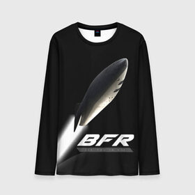 Мужской лонгслив 3D с принтом BFR (Big Falcon Rocket) в Новосибирске, 100% полиэстер | длинные рукава, круглый вырез горловины, полуприлегающий силуэт | bfr | big falcon rocket | elon musk | falcon 9 | falcon heavy | spacex | илон маск | космический корабль | космос | ракета