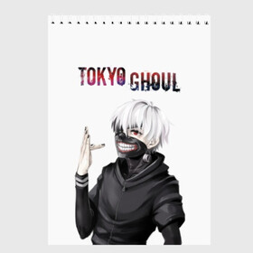 Скетчбук с принтом Kaneki Ken в Новосибирске, 100% бумага
 | 48 листов, плотность листов — 100 г/м2, плотность картонной обложки — 250 г/м2. Листы скреплены сверху удобной пружинной спиралью | ghoul | kaneki | ken | tokyo | гуль | канеки | кен | токийский