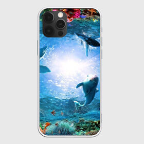 Чехол для iPhone 12 Pro Max с принтом Дельфины в Новосибирске, Силикон |  | Тематика изображения на принте: fish | аква | аквариум | вода | кораллы | море | океан | ракушки | рыбки | рыбы