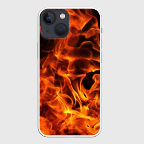 Чехол для iPhone 13 mini с принтом огонь в Новосибирске,  |  | Тематика изображения на принте: fire | flame | in fire | smoke | в огне | дым | огненный | огонь | текстуры