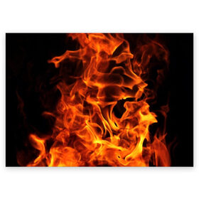 Поздравительная открытка с принтом огонь в Новосибирске, 100% бумага | плотность бумаги 280 г/м2, матовая, на обратной стороне линовка и место для марки
 | fire | flame | in fire | smoke | в огне | дым | огненный | огонь | текстуры
