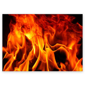 Поздравительная открытка с принтом Огонь и дым в Новосибирске, 100% бумага | плотность бумаги 280 г/м2, матовая, на обратной стороне линовка и место для марки
 | fire | flame | in fire | smoke | в огне | дым | огненный | огонь | текстуры