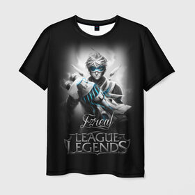Мужская футболка 3D с принтом League of Legends, Ezreal в Новосибирске, 100% полиэфир | прямой крой, круглый вырез горловины, длина до линии бедер | ezreal | league of legends | lol | игры | киберспорт | компьютерные игры | лига легенд | эзреаль