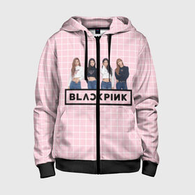 Детская толстовка 3D на молнии с принтом Black Pink 2019 в Новосибирске, 100% полиэстер |  манжеты и пояс оформлены широкой мягкой резинкой, двухслойный капюшон со шнурком для регулировки, спереди карманы и застежка-молния
 | 2019 | black | black pink | k pop | kill | kill this love | korea | logo | music | pink | pop | блек пинк | блэк пинк | газета | девушки | кпоп | лого | музыка | надпись | розовый