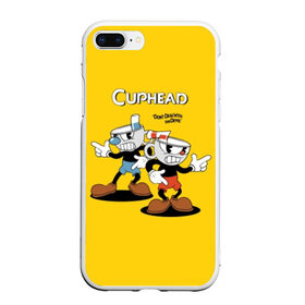 Чехол для iPhone 7Plus/8 Plus матовый с принтом Cuphead в Новосибирске, Силикон | Область печати: задняя сторона чехла, без боковых панелей | cuphead | devil | game | mugman | дьявол | игра | капхед | магмен | цветок | чашка | чашкоголовый