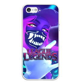 Чехол для iPhone 5/5S матовый с принтом League of Legends в Новосибирске, Силикон | Область печати: задняя сторона чехла, без боковых панелей | kda | lol | rise | rus | skins | варвик | варус | воин | легенд | лига | лол | маг | стрелок | танк | чемпион