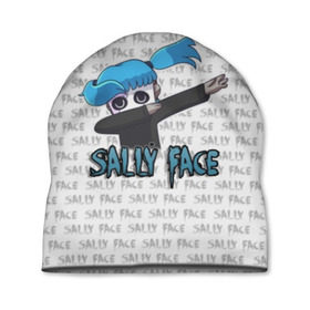 Шапка 3D с принтом Sally Face в Новосибирске, 100% полиэстер | универсальный размер, печать по всей поверхности изделия | sally face | игра | компьютерная игра | лицо | маска | протез | сали фейс | салли фейс | школа | шрамы