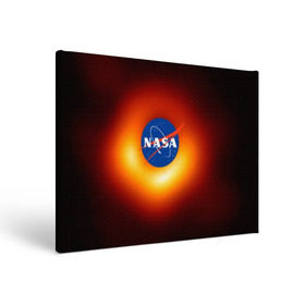 Холст прямоугольный с принтом Черная дыра NASA в Новосибирске, 100% ПВХ |  | nasa | астрономия | горизонт событий | космос | наса | черная дыра