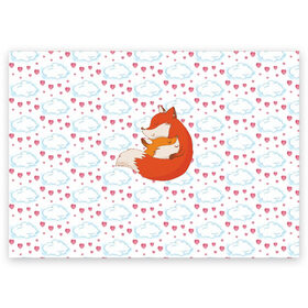 Поздравительная открытка с принтом Лисичка в Новосибирске, 100% бумага | плотность бумаги 280 г/м2, матовая, на обратной стороне линовка и место для марки
 | Тематика изображения на принте: fox | foxed | арт | лис | лиса | лисенок | лисичка | пушистик | рыжая | рыжмй хвост