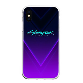 Чехол для iPhone XS Max матовый с принтом CYBERPUNK 2077 в Новосибирске, Силикон | Область печати: задняя сторона чехла, без боковых панелей | 2019 | cd project red | cyberpunk 2077 | future | hack | night city | samurai | sci fi | андроиды | безумие | будущее | киберпанк 2077 | логотип | роботы | самураи | фантастика | цифры