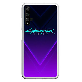 Чехол для Honor 20 с принтом CYBERPUNK 2077 в Новосибирске, Силикон | Область печати: задняя сторона чехла, без боковых панелей | 2019 | cd project red | cyberpunk 2077 | future | hack | night city | samurai | sci fi | андроиды | безумие | будущее | киберпанк 2077 | логотип | роботы | самураи | фантастика | цифры