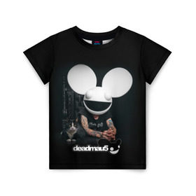 Детская футболка 3D с принтом Deadmau5 в Новосибирске, 100% гипоаллергенный полиэфир | прямой крой, круглый вырез горловины, длина до линии бедер, чуть спущенное плечо, ткань немного тянется | dead | deadmau5 | dj | electro | house | joel | mouse | progressive | thomas | zimmerman | дедмаус | джоэль | диджей | мёртвая | мышь | прогрессив | томас | хаус | циммерман | электро