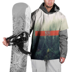 Накидка на куртку 3D с принтом Северный лес в Новосибирске, 100% полиэстер |  | forest | nord | north | pagan | vikikngs | викинги | лес | лесник | норд | один | север | язычество