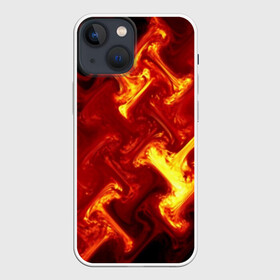 Чехол для iPhone 13 mini с принтом Огненная лава в Новосибирске,  |  | fire | flame | in fire | smoke | в огне | дым | огненный | огонь | текстуры