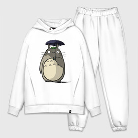 Мужской костюм хлопок OVERSIZE с принтом Totoro в Новосибирске,  |  | totoro | аниме | для детей | животное | лес | мой сосед тоторо | мультфильм | тоторо