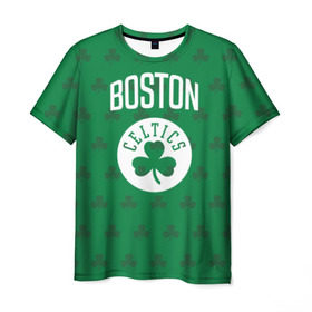 Мужская футболка 3D с принтом Boston Celtics в Новосибирске, 100% полиэфир | прямой крой, круглый вырез горловины, длина до линии бедер | boston | boston celtics | celtics | бостон | бостон селтикс