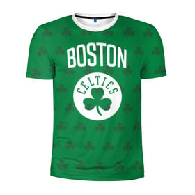 Мужская футболка 3D спортивная с принтом Boston Celtics в Новосибирске, 100% полиэстер с улучшенными характеристиками | приталенный силуэт, круглая горловина, широкие плечи, сужается к линии бедра | boston | boston celtics | celtics | бостон | бостон селтикс