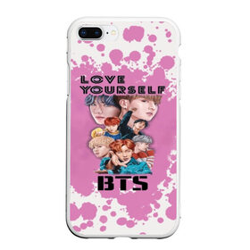 Чехол для iPhone 7Plus/8 Plus матовый с принтом Bts Army Art в Новосибирске, Силикон | Область печати: задняя сторона чехла, без боковых панелей | Тематика изображения на принте: bangtan | boy | j hope | jimin | jin | jungkook | korea | luv | rm | suga | v | with | бтс | кей | поп