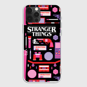 Чехол для iPhone 12 Pro с принтом STRANGER THINGS STARTER PACK в Новосибирске, силикон | область печати: задняя сторона чехла, без боковых панелей | 11 | eleven | logo | netflix | pack | starter | stranger | things | дела | крайне | лого | логотип | одинадцать | одиннадцать | очень | пак | события | стартер | странные | стренджер