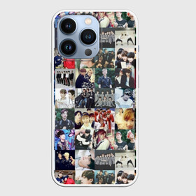 Чехол для iPhone 13 Pro с принтом BTS Collage в Новосибирске,  |  | bangtan | boy | j hope | jimin | jin | jungkook | korea | luv | rm | suga | v | with | бтс | кей | поп