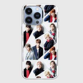 Чехол для iPhone 13 Pro с принтом BTS COLLAGE в Новосибирске,  |  | bangtan | boy | j hope | jimin | jin | jungkook | korea | luv | rm | suga | v | with | бтс | кей | поп