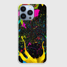 Чехол для iPhone 13 Pro с принтом Взрыв Красок в Новосибирске,  |  | Тематика изображения на принте: 1 мая | 2019 | 2020 | neon | брызги | брызги красок | в подарок | веселая | весна | клубная | краска | краски | красочная | летняя | лето | неон | неоновые цвета | подарок | праздник | пятна краски | сочная | яркая