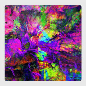Магнитный плакат 3Х3 с принтом Буйство цвета в Новосибирске, Полимерный материал с магнитным слоем | 9 деталей размером 9*9 см | Тематика изображения на принте: abstraction | watercolor | абстракция красок | акварель | брызги красок | живопись | краска | потертость красок | размытые краски | текстуры | яркие краски
