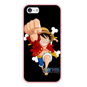 Чехол для iPhone 5/5S матовый с принтом One Piece в Новосибирске, Силикон | Область печати: задняя сторона чехла, без боковых панелей | Тематика изображения на принте: monkey d. luffy | one piece | tony tony chopper | аниме | большой куш | ван пис | ванпис | манга | манки д. луффи | пираты | пираты соломенной шляпы | тони тони чоппер