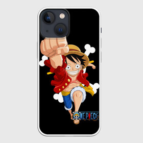 Чехол для iPhone 13 mini с принтом удар One Piece в Новосибирске,  |  | monkey d. luffy | one piece | tony tony chopper | аниме | большой куш | ван пис | ванпис | манга | манки д. луффи | пираты | пираты соломенной шляпы | тони тони чоппер