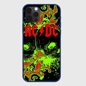 Чехол для iPhone 12 Pro с принтом AC/DC  в Новосибирске, силикон | область печати: задняя сторона чехла, без боковых панелей | ac dc | acdc | back in black | columbia | epic | force | guitar | pop | rock | vevo | ангус | блюз | рок | хард | янг