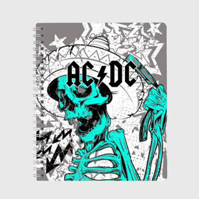 Тетрадь с принтом AC DC в Новосибирске, 100% бумага | 48 листов, плотность листов — 60 г/м2, плотность картонной обложки — 250 г/м2. Листы скреплены сбоку удобной пружинной спиралью. Уголки страниц и обложки скругленные. Цвет линий — светло-серый
 | ac dc | acdc | back in black | columbia | epic | force | guitar | pop | rock | vevo | ангус | блюз | рок | хард | янг