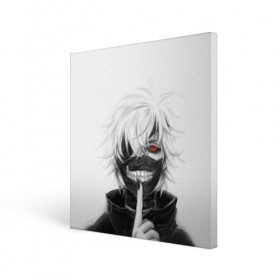 Холст квадратный с принтом Kaneki Ken в Новосибирске, 100% ПВХ |  | anteiku | ghoul | kaneki | ken | tokyo | антейку | гуль | канеки | кен | токийский