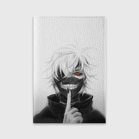 Обложка для паспорта матовая кожа с принтом Kaneki Ken в Новосибирске, натуральная матовая кожа | размер 19,3 х 13,7 см; прозрачные пластиковые крепления | anteiku | ghoul | kaneki | ken | tokyo | антейку | гуль | канеки | кен | токийский